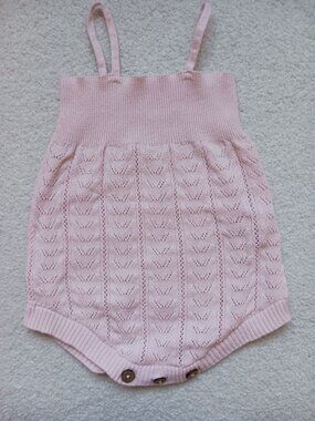 Jamie Kay Pink Knit Playsuit